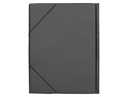 Carpeta Liderpapel Gomas Folio Solapas Plastico Negra