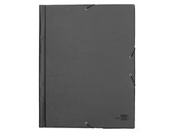 Carpeta Liderpapel Gomas Folio Solapas Plastico Negra