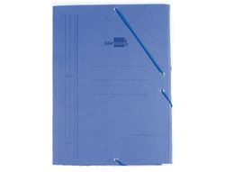 Carpeta Liderpapel Gomas Octavo Bolsa Carton Compacto Azul