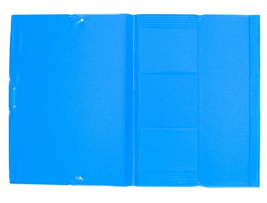 Carpeta Liderpapel Gomas Plastico Folio Solapa Color Celeste