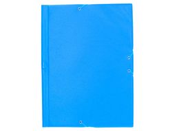 Carpeta Liderpapel Gomas Plastico Folio Solapa Color Celeste