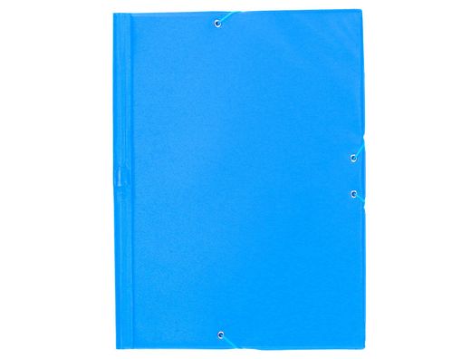 Carpeta Liderpapel Gomas Plastico Folio Solapa Color Celeste