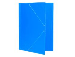 Carpeta Liderpapel Gomas Plastico Folio Solapa Color Celeste