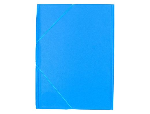 Carpeta Liderpapel Gomas Plastico Folio Solapa Color Celeste