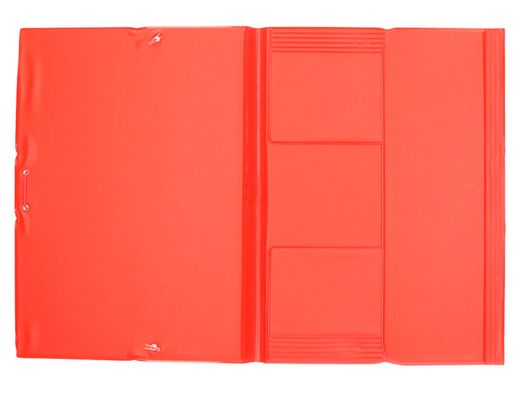 Carpeta Liderpapel Gomas Plastico Folio Solapa Color Rojo