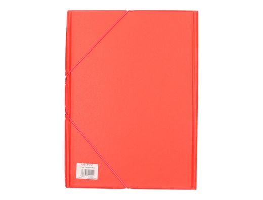 Carpeta Liderpapel Gomas Plastico Folio Solapa Color Rojo