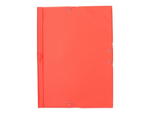 Carpeta Liderpapel Gomas Plastico Folio Solapa Color Rojo