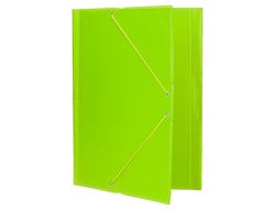 Carpeta Liderpapel Gomas Plastico Folio Solapa Color Verde Pistacho