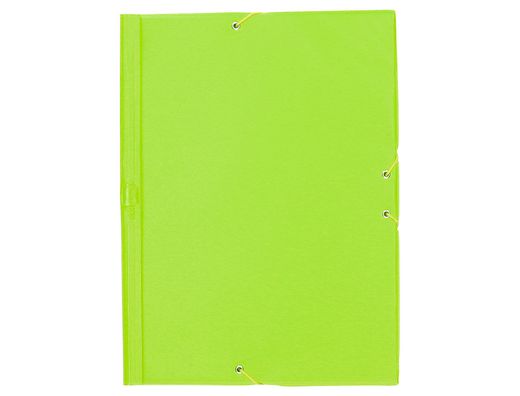 Carpeta Liderpapel Gomas Plastico Folio Solapa Color Verde Pistacho