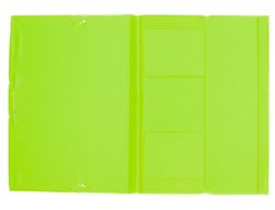 Carpeta Liderpapel Gomas Plastico Folio Solapa Color Verde Pistacho