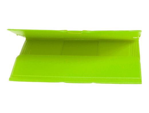 Carpeta Liderpapel Gomas Plastico Folio Solapa Color Verde Pistacho