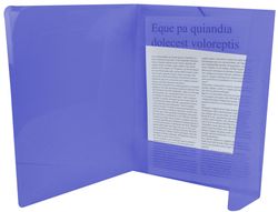 Carpeta Liderpapel Gomas Solapas 34962 Polipropileno Din A4 Azul Transparente