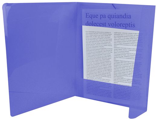Carpeta Liderpapel Gomas Solapas 34962 Polipropileno Din A4 Azul Transparente