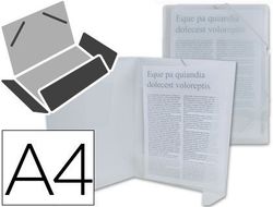 Carpeta Liderpapel Gomas Solapas 34964 Polipropileno Din A4 Incolora