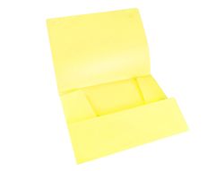 Carpeta liderpapel gomas solapas polipropileno din a4 amarillo fluor opaco