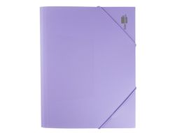 Carpeta liderpapel gomas solapas polipropileno DIN A4 lavanda opaco