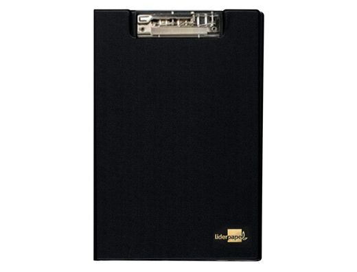 Carpeta Liderpapel Miniclip Superior Folio Plastico Negro
