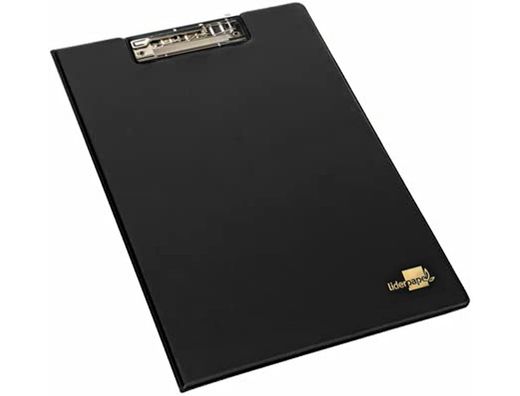 Carpeta Liderpapel Miniclip Superior Folio Plastico Negro