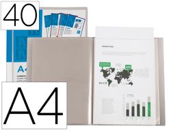 Carpeta liderpapel personaliza 40 fundas canguro polipropileno din a4 transparente portada y lomo