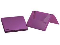 Carpeta liderpapel portadocumentos gomas polipropileno din a4 lavanda opaco lomo 25 mm
