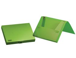 Carpeta liderpapel portadocumentos gomas polipropileno din a4 verde manzana opaco lomo 25 mm