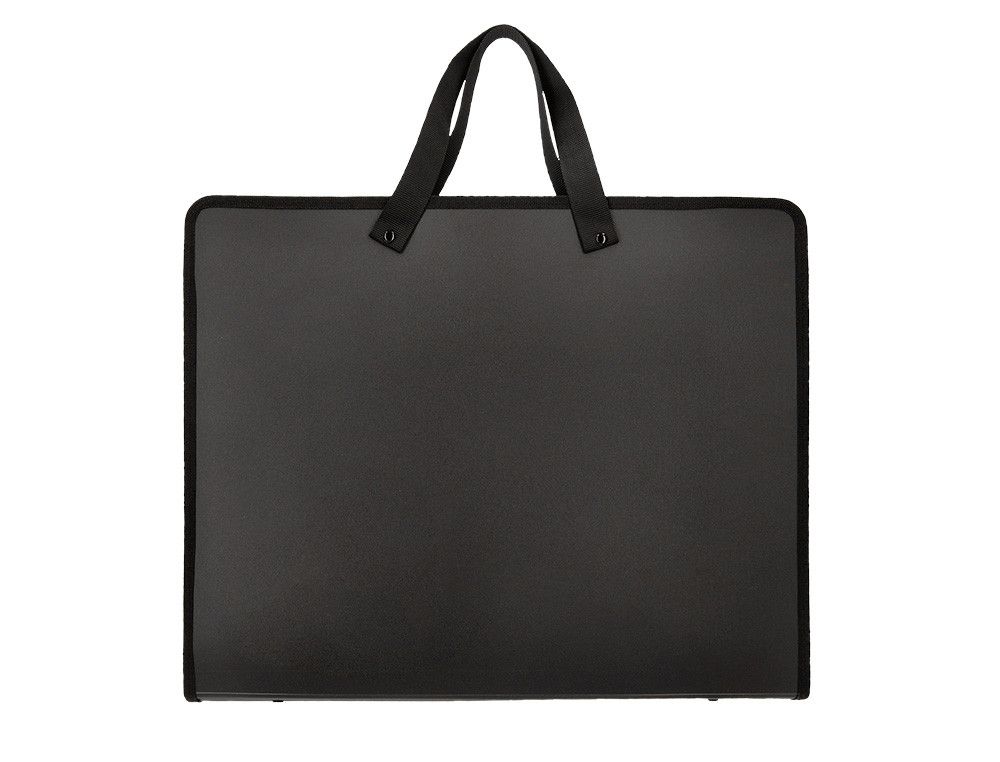 Carpeta liderpapel portadocumentos polipropileno a3 cierre de cremallera 2 bolsillos interiores con asa