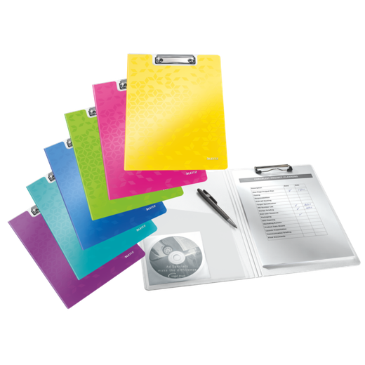 Carpeta Miniclip WOW DIN A4. Polifoam, amarillo