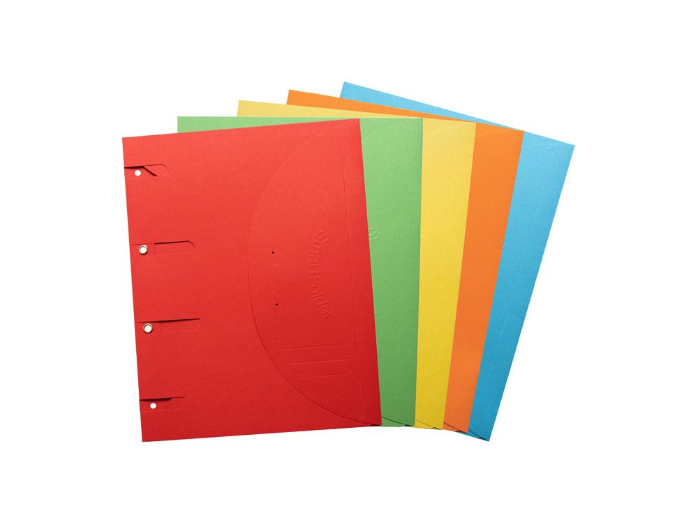 Carpeta para archivador tarifold smartfolder fsc blue angel din a4 tres solapas y cierre de velcro carton 225