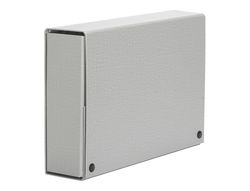 Carpeta Pardo de proyectos con broche de 120mm. color gris