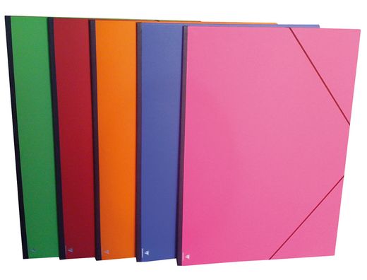 Carpeta Planos Clairefontaine Din A3 con Gomas Carton Gofrado Colores Surtidos