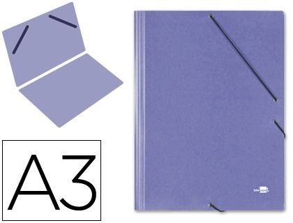 Carpeta Planos Liderpapel A3 Carton Gofrado N 12 Azul