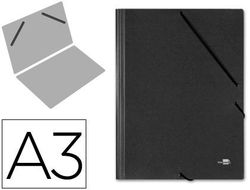 Carpeta Planos Liderpapel A3 Carton Gofrado N 12 Negro