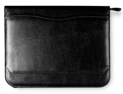 Carpeta Portafolios 80-848 Negra 260X355 mm Cremallera 4 Anillas 20 mm Calculadora con Bolsa para Movil