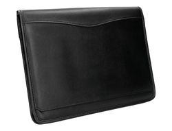 Carpeta portafolios cremallera con bolsa para movil y tarjetero color negro 260x355 mm