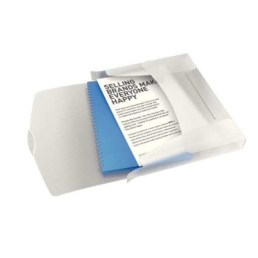 Carpeta proyecto Esselte Vivida. PP. Lomo 40 mm. DIN A4, blanco Vivida