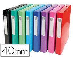Carpeta Proyectos Carton Compacto Exacompta Din A4 Lomo 40 mm 600 G/M2 Colores Surtidos
