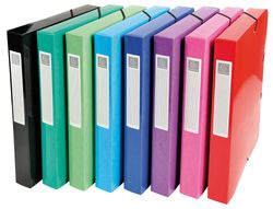 Carpeta Proyectos Carton Compacto Exacompta Din A4 Lomo 40 mm 600 G/M2 Colores Surtidos