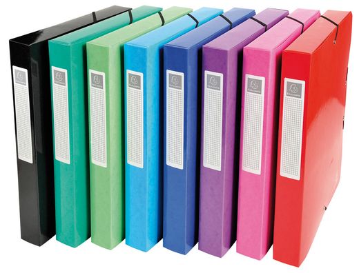 Carpeta Proyectos Carton Compacto Exacompta Din A4 Lomo 40 mm 600 G/M2 Colores Surtidos