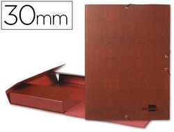 Carpeta Proyectos Liderpapel Folio Lomo 30Mm Carton Forrado Cuero