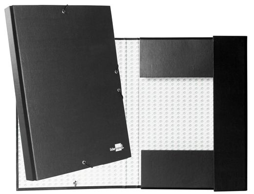 Carpeta Proyectos Liderpapel Folio Lomo 30Mm Carton Forrado Negra