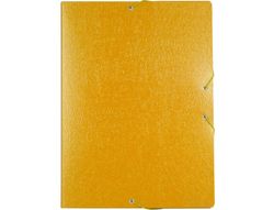 Carpeta Proyectos Liderpapel Folio Lomo 30Mm Carton Gofrado Amarilla