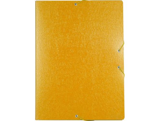 Carpeta Proyectos Liderpapel Folio Lomo 30Mm Carton Gofrado Amarilla