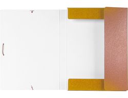 Carpeta Proyectos Liderpapel Folio Lomo 30Mm Carton Gofrado Amarilla