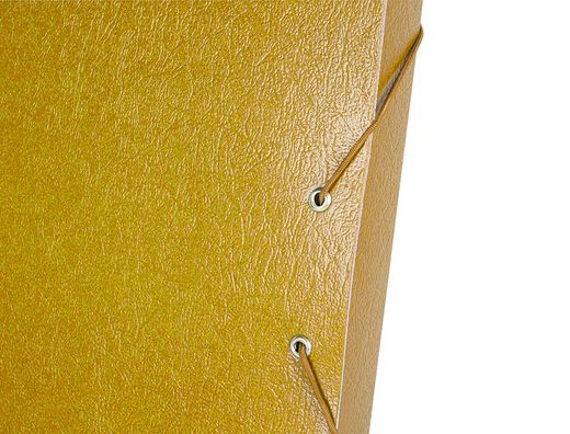 Carpeta Proyectos Liderpapel Folio Lomo 30Mm Carton Gofrado Amarilla