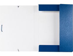 Carpeta Proyectos Liderpapel Folio Lomo 30Mm Carton Gofrado Azul