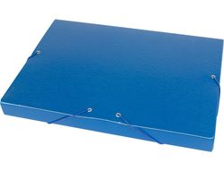 Carpeta Proyectos Liderpapel Folio Lomo 30Mm Carton Gofrado Azul