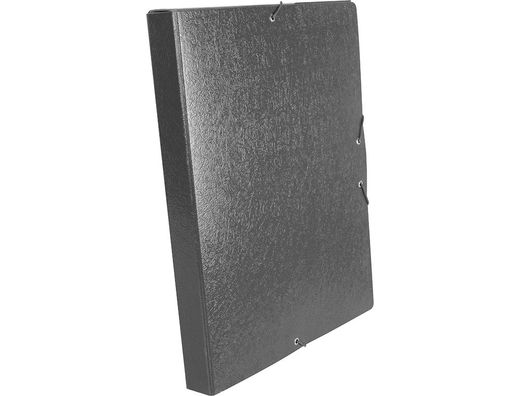 Carpeta Proyectos Liderpapel Folio Lomo 30Mm Carton Gofrado Gris