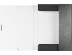 Carpeta Proyectos Liderpapel Folio Lomo 30Mm Carton Gofrado Gris