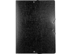 Carpeta Proyectos Liderpapel Folio Lomo 30Mm Carton Gofrado Negra