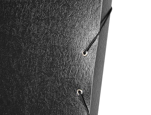 Carpeta Proyectos Liderpapel Folio Lomo 30Mm Carton Gofrado Negra